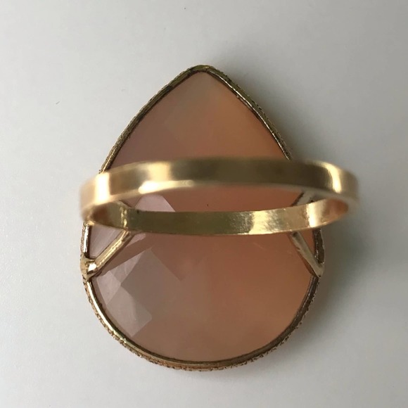 Jacmel Mauritius 925 Gold Tone Sterling Silver Semi Precious Faceted Size 8 - Picture 12 of 15